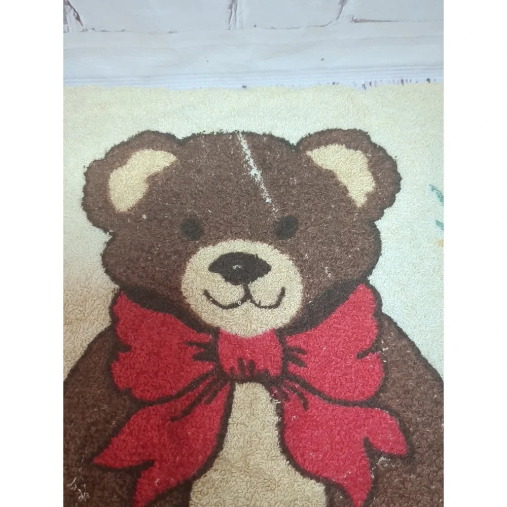 Vintage Cannon Teddy Bear Cotton Bath Towel‎ Made In USA 40